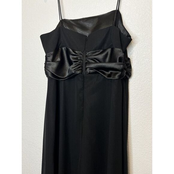 LONG TALL SALLY SLEEVELESS BLACK LONG STRAIGHT EVENING DRESS SIZE: XL - Picture 6 of 9
